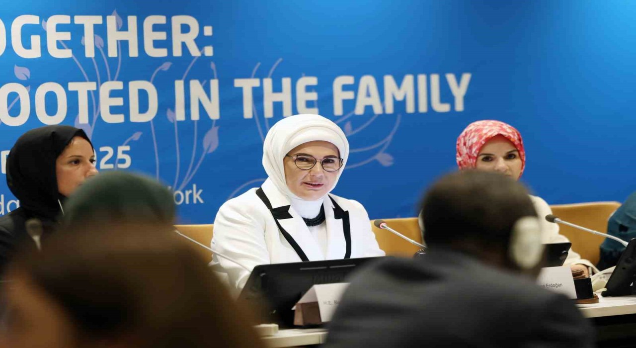 Emine Erdoğan, BMde Birlikte Daha İyiye: Aileden Başlayan Küresel Dayanışma etkinliğinde konuştu