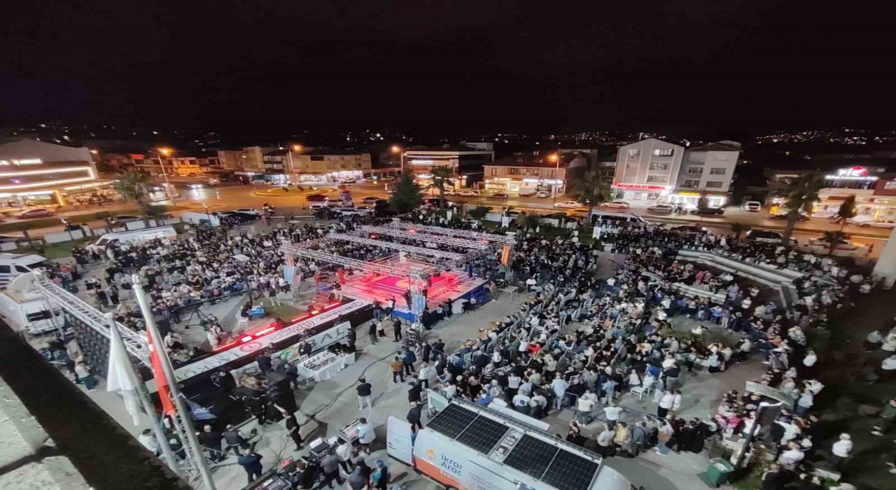 Erenlerde ‘Boks gecesi sporseverleri bir araya topladı