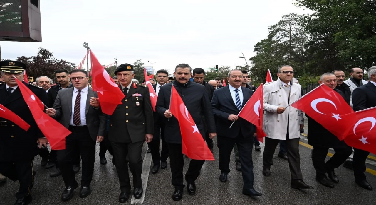 Erzurumda Gaziler günü dolayısıyla kortej yürüyüşü düzenlendi