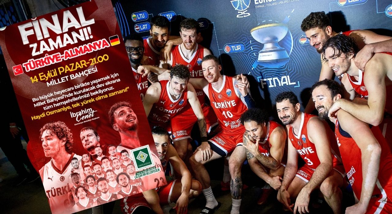 EURO Basket 2025 Final Heyecanı Osmaniye’de Dev Ekranda