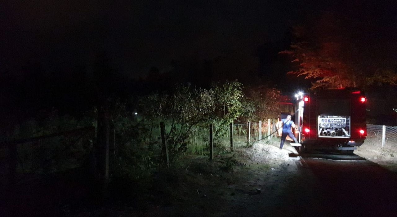 Fındıklıkta yakılan ateş yangına sebep oldu