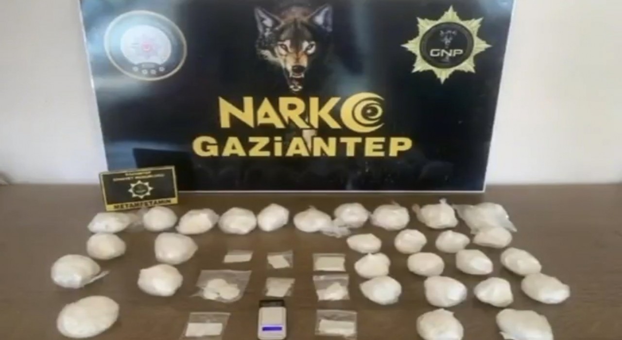 Gaziantepte 2 kilo metamfetamin ele geçirildi: 2 gözaltı