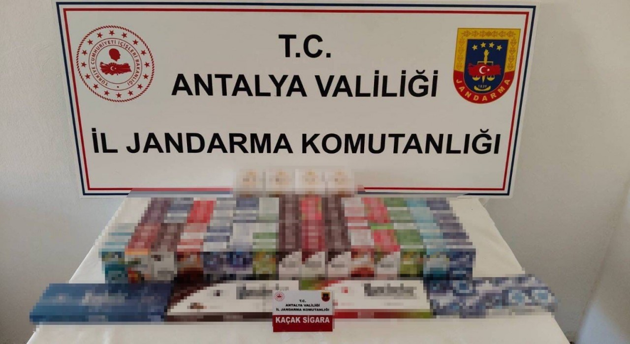 Gazipaşada 250 kilo kaçak tütün ve 420 paket kaçak sigara ele geçirildi
