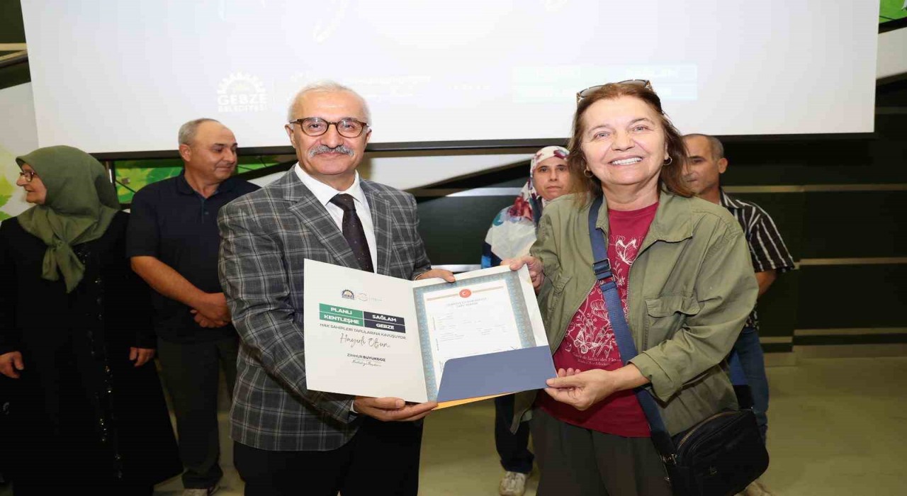 Gebzede 843 hak sahibi tapularına kavuştu