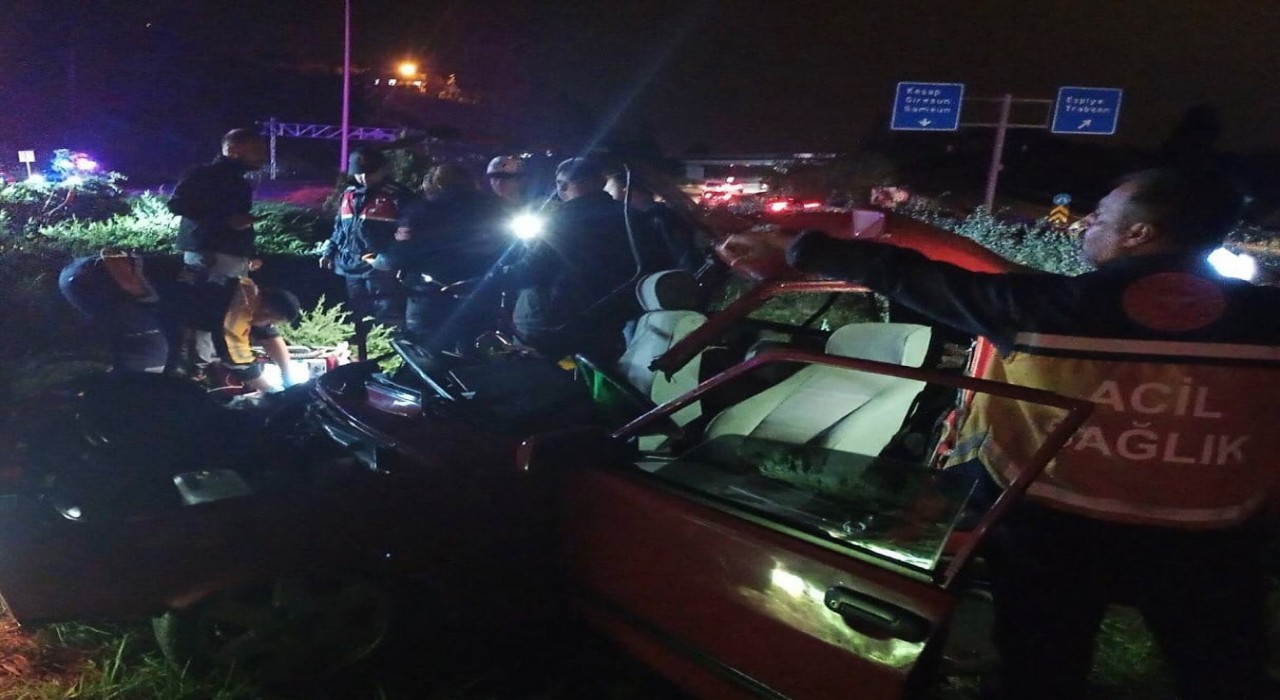 Giresunda feci kaza: 1 ölü, 3 yaralı