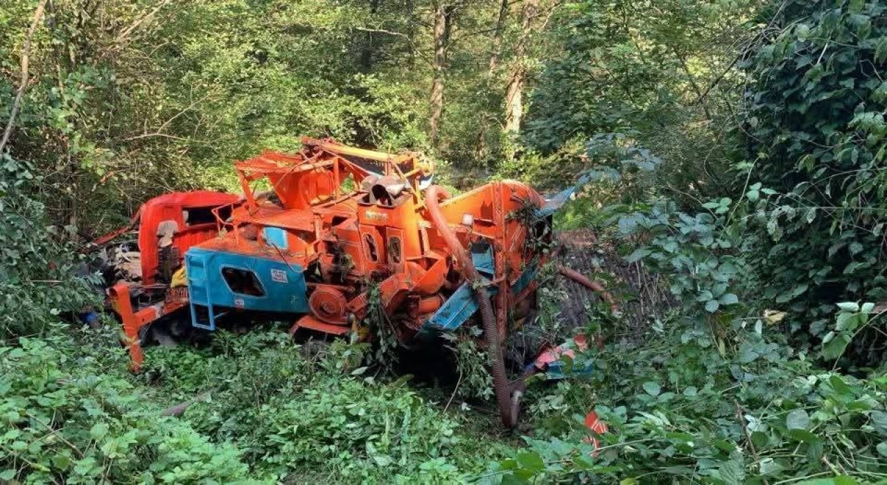 Giresunda patoz uçuruma yuvarlandı: 1 ölü