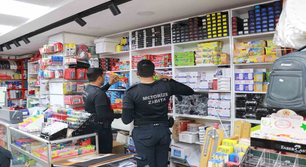 Haliliyede zabıtadan kırtasiyelere denetim