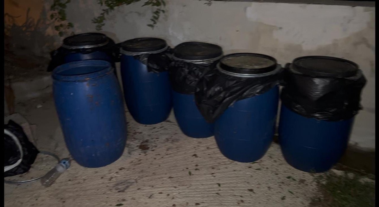 Hatayda bin 260 litre fermente halde sahte içki ele geçirildi