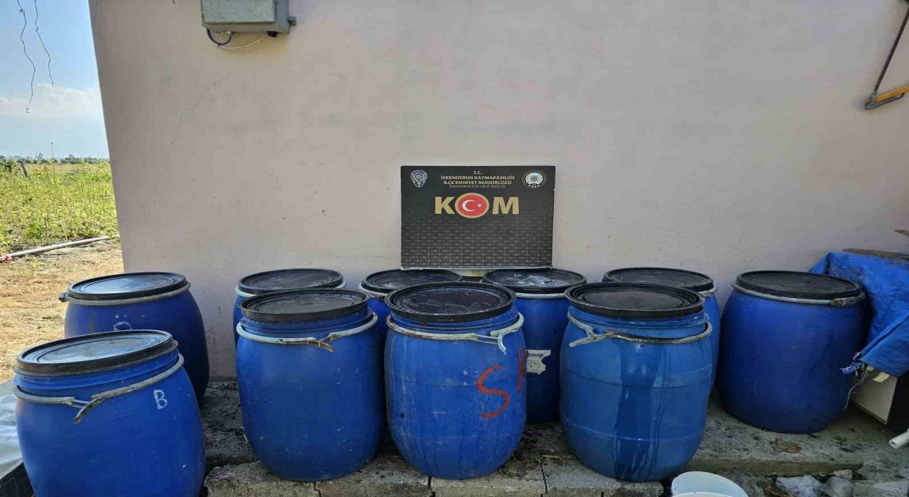 Hatayda sahte içki operasyonu