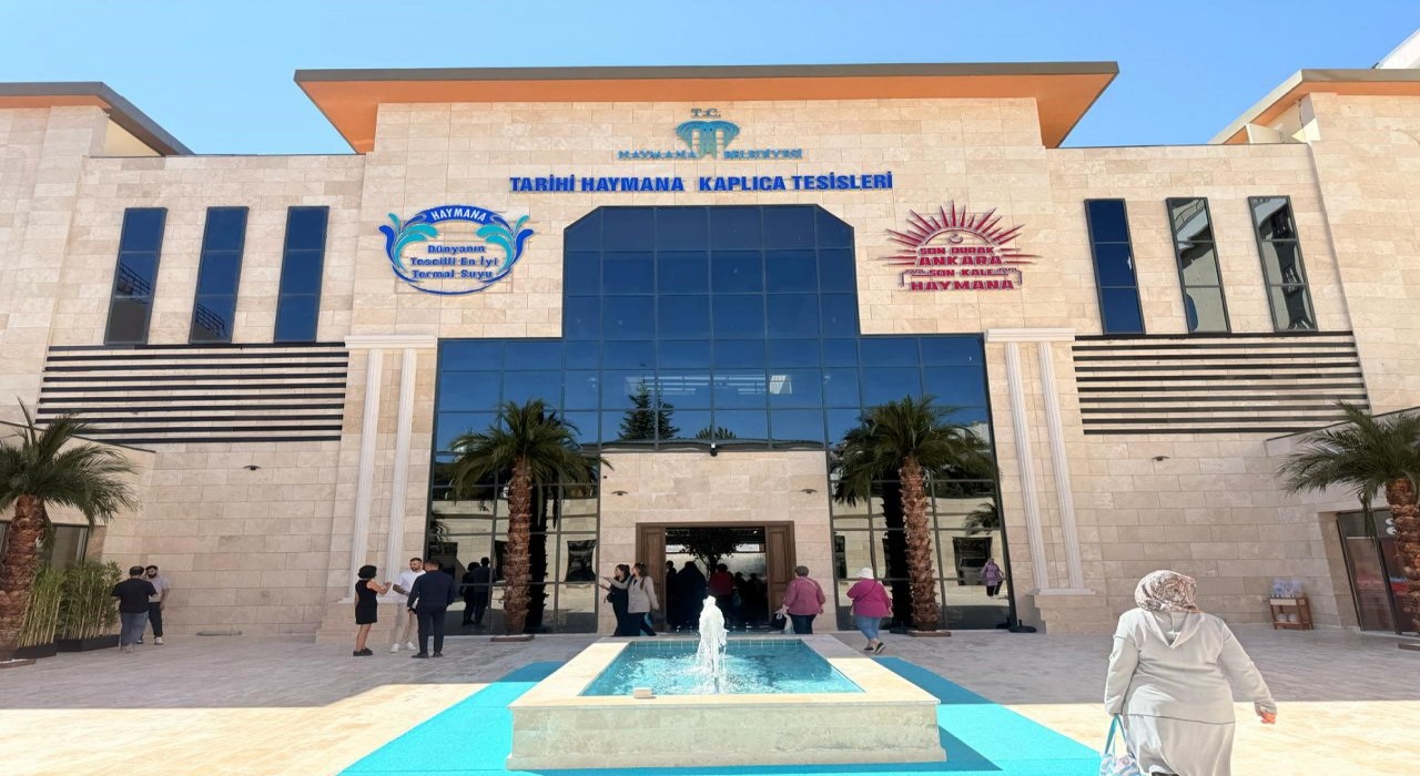 Haymananın yeni termal tesisine yoğun ilgi