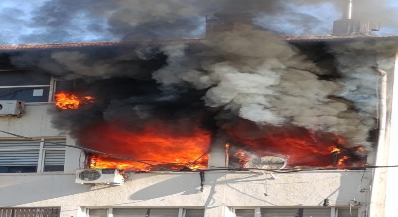 Hilvan Hükümet Konağında yangın