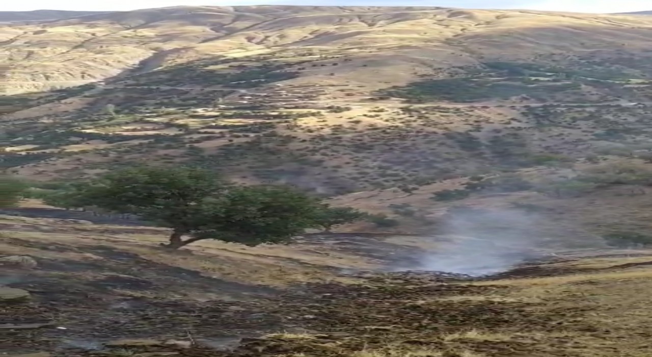 Hizanda anız yangını