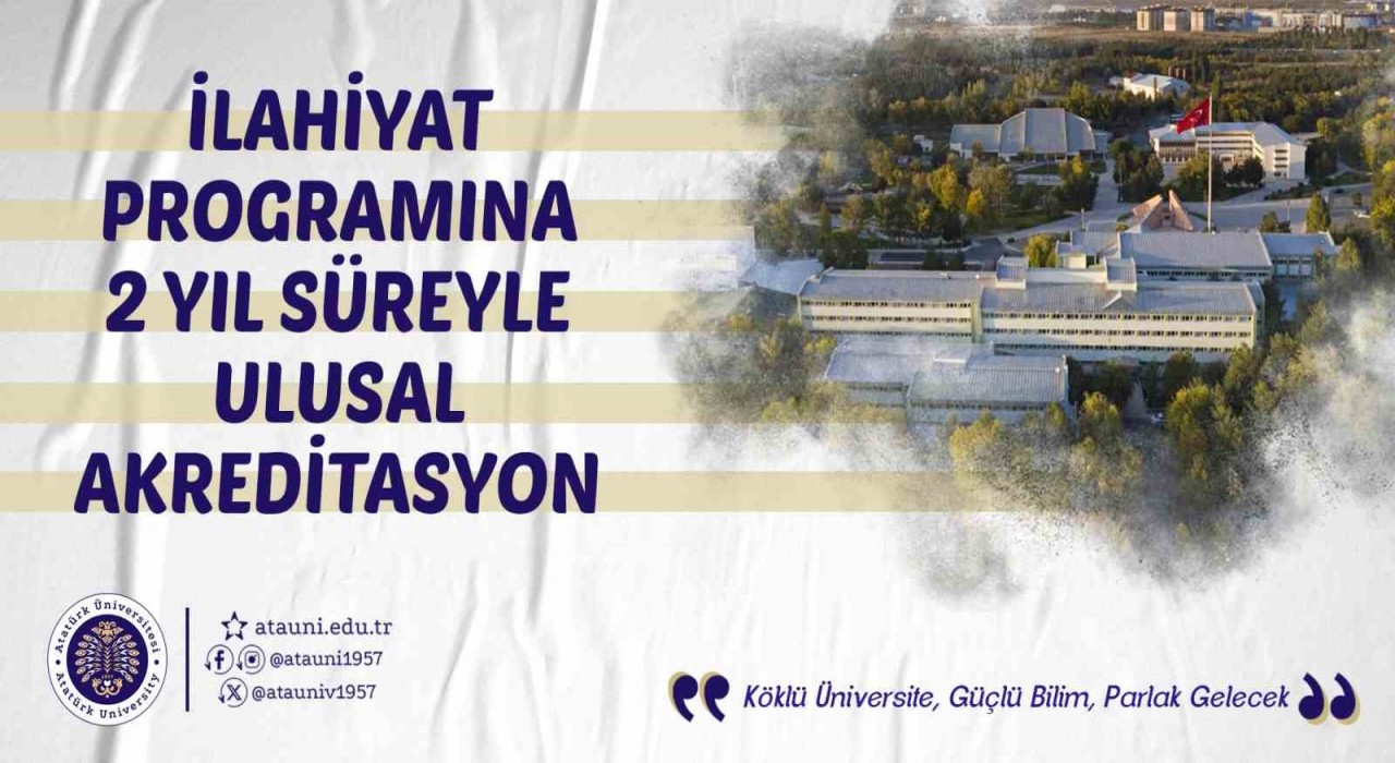 İlahiyat programına 2 yıl süreyle ulusal akreditasyon
