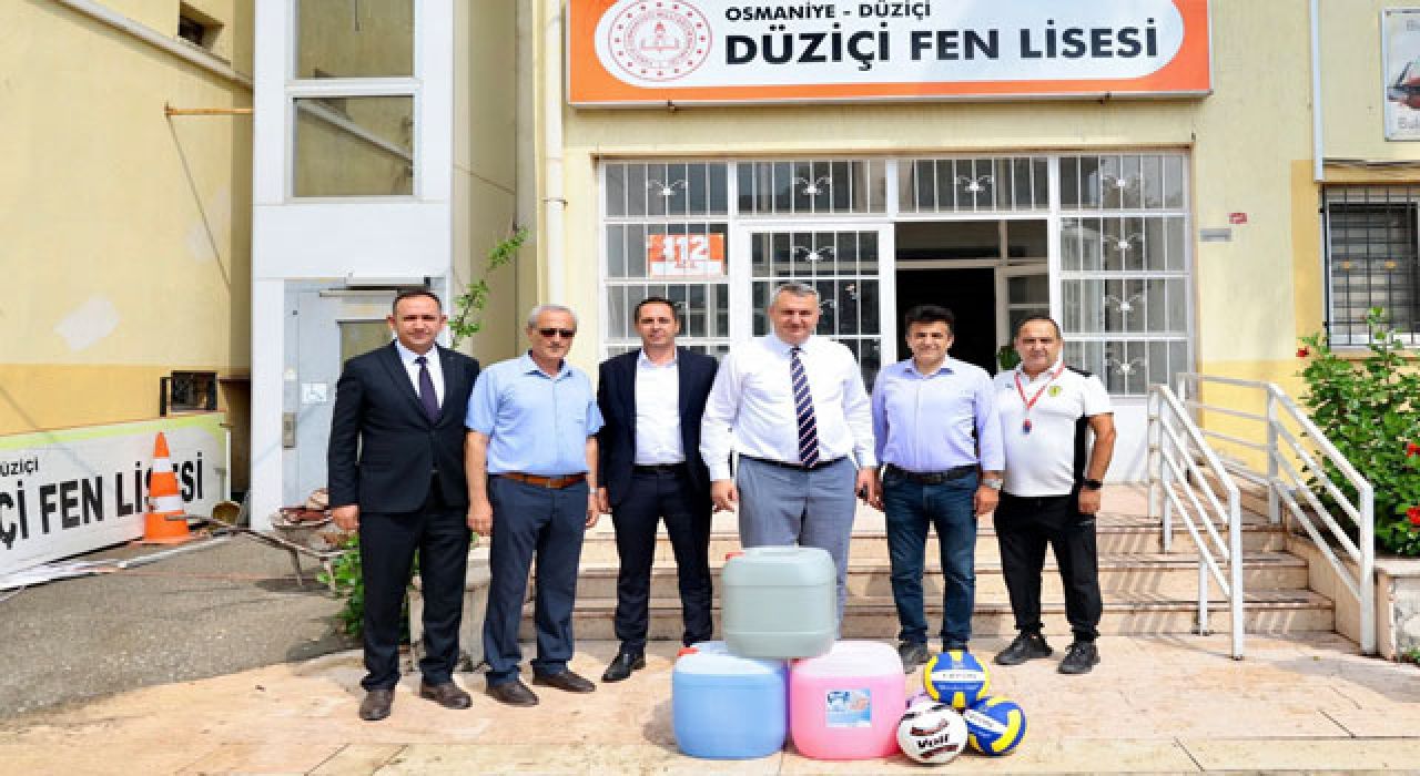 İlçede Okullara Temizlik ve Hijyen Malzemesi Dağıtıldı