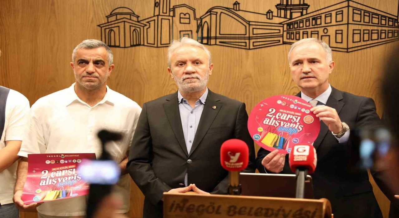 İnegölde 2. Çarşı Alışveriş Şenliği başlıyor