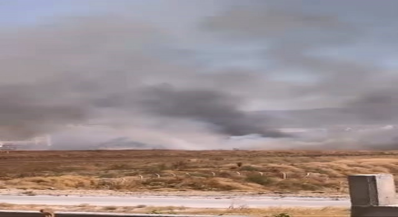 İnegölde anız yangını