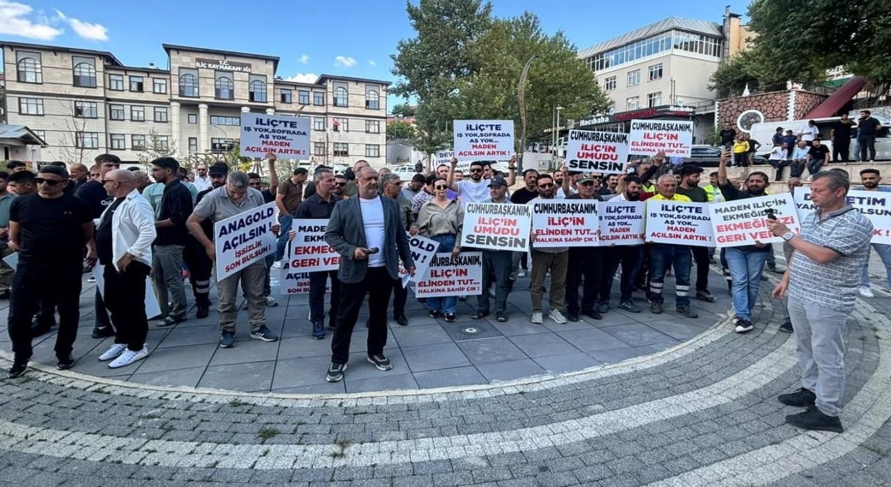 İşlerini geri isteyen İliç halkından basın açıklamasıyla çağrı