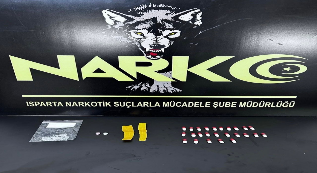 Ispartada uyuşturucu madde ele geçirildi