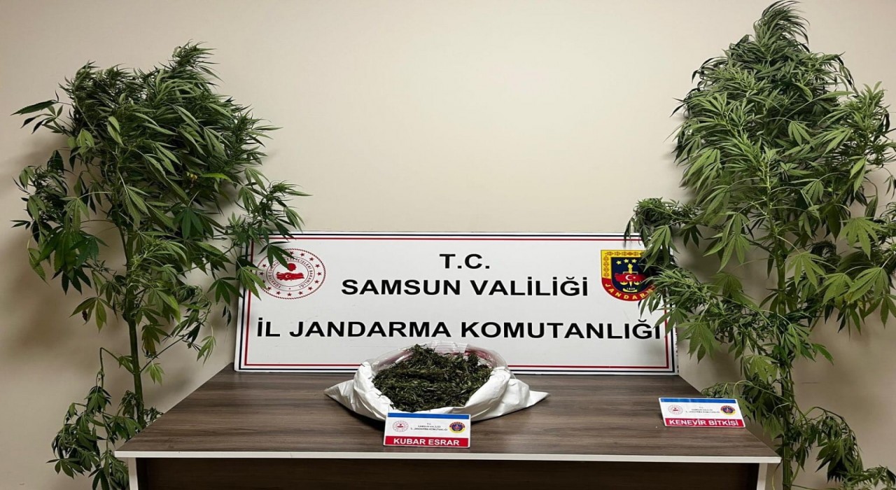 Jandarma 3 kilo 237 gram esrar ele geçirdi