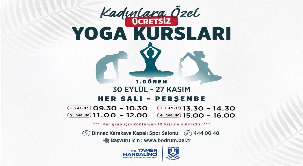 Kadınlara özel ücretsiz yoga kursları başlıyor