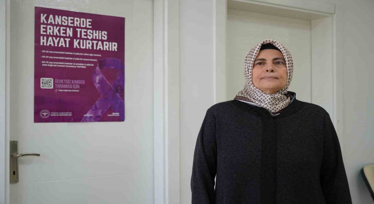 Kanser taraması yaptıran kadın erken teşhisle sağlığına kavuştu