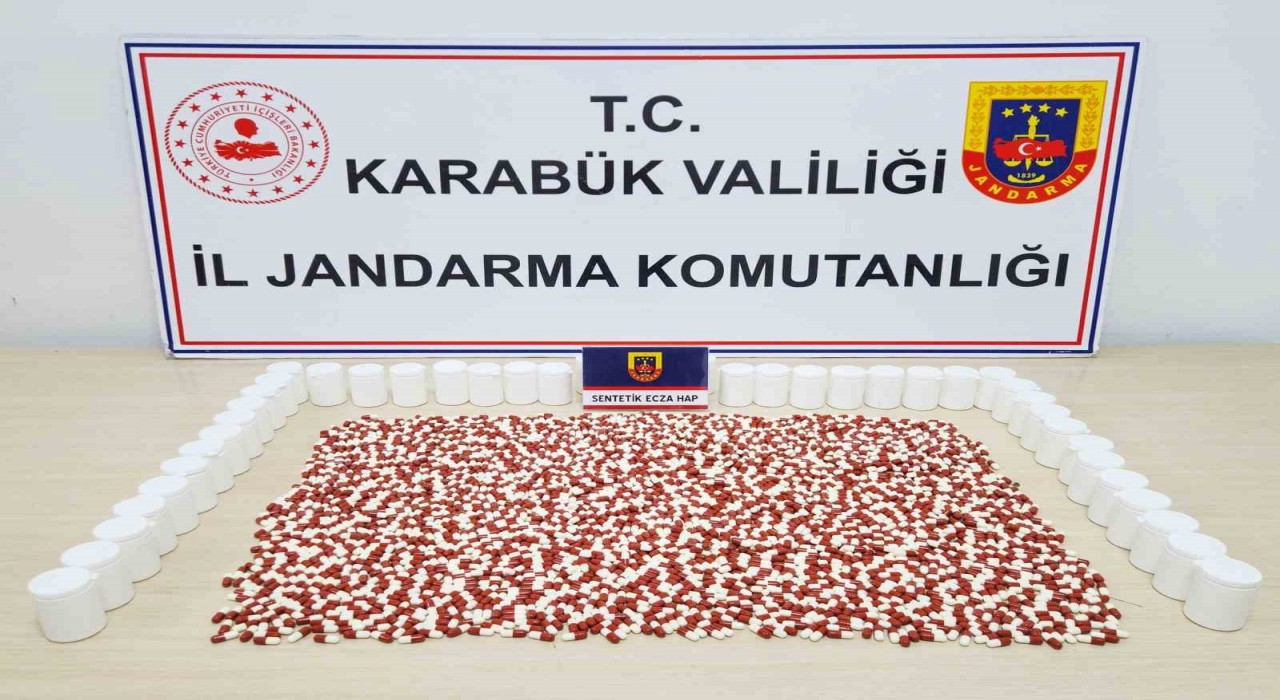 Karabükte 2 bin 467 adet hap ele geçirildi