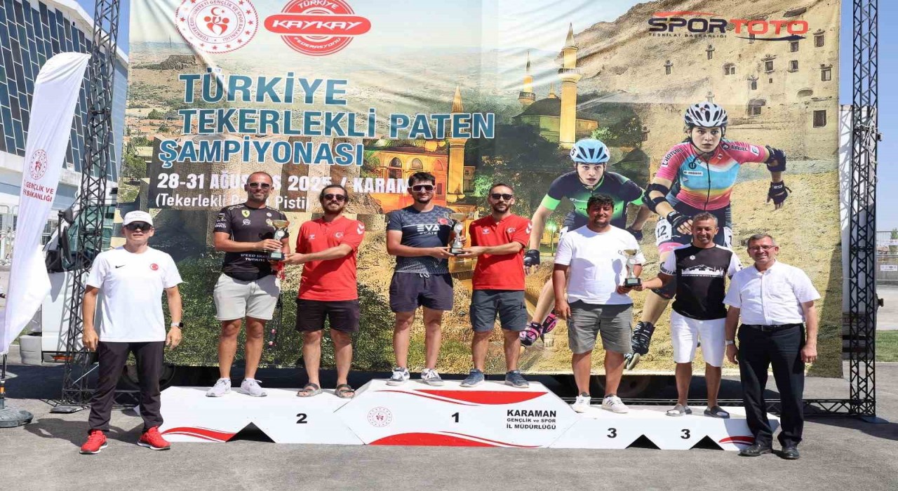 Karamanda düzenlenen ‘Tekerlekli Paten Türkiye Şampiyonası sona erdi