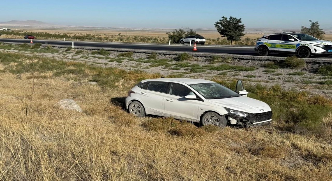 Karapınarda trafik kazası: 1 yaralı