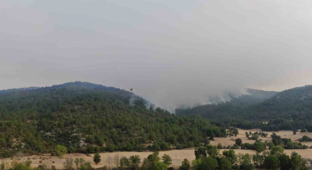 Kastamonudaki orman yangınına müdahale böyle görüntülendi