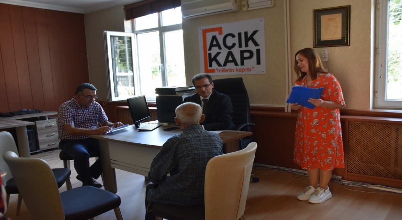 Kaymakam Güldoğan Açık Kapıda vatandaşlarla buluştu