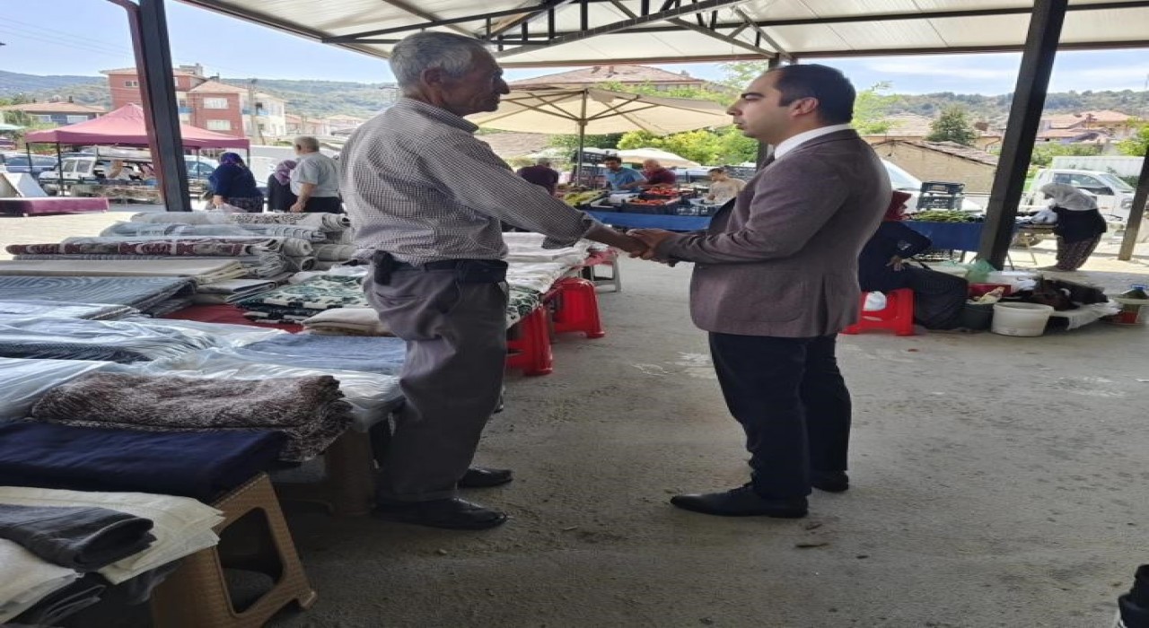 Kaymakam Uçar halk pazarı esnafı ile bir araya geldi