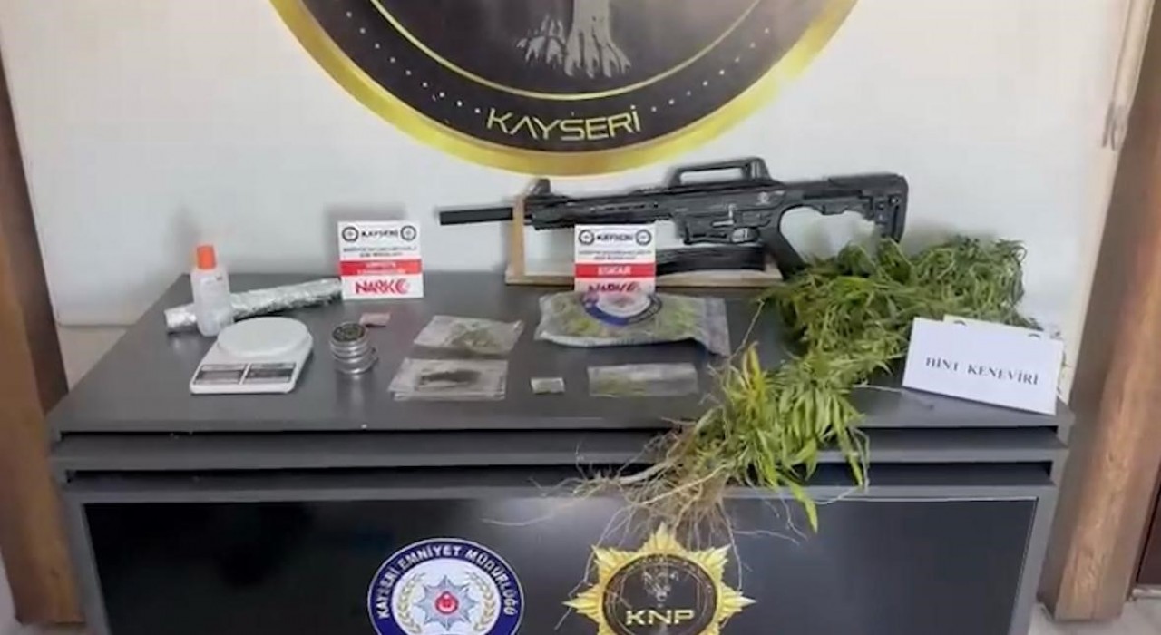 Kayseride 287 kök kenevir ele geçirildi: 1 gözaltı