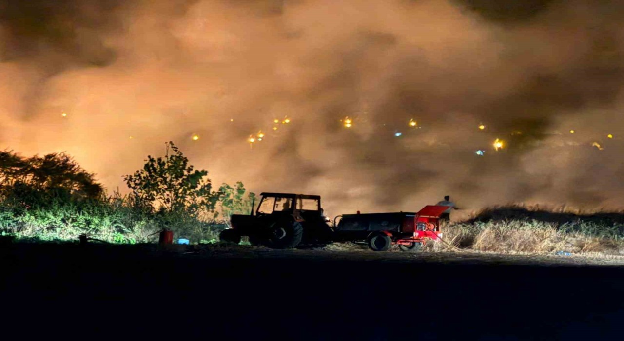 Keşanda çıkan yangın ormanlık alana sıçramadan söndürüldü