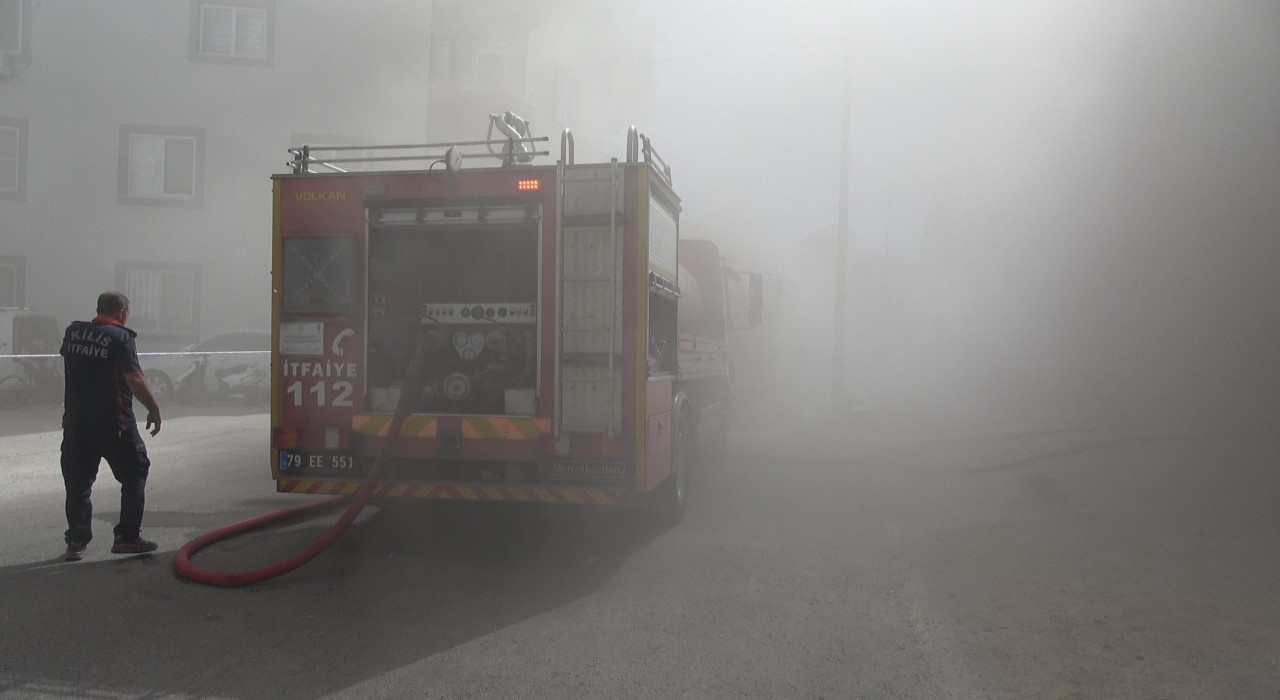 Kiliste tekstil atölyesinde yangın