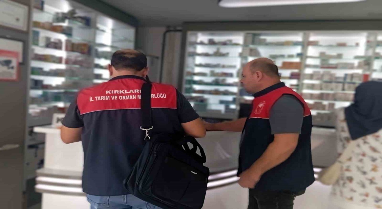 Kırklarelinde eczanelere denetim