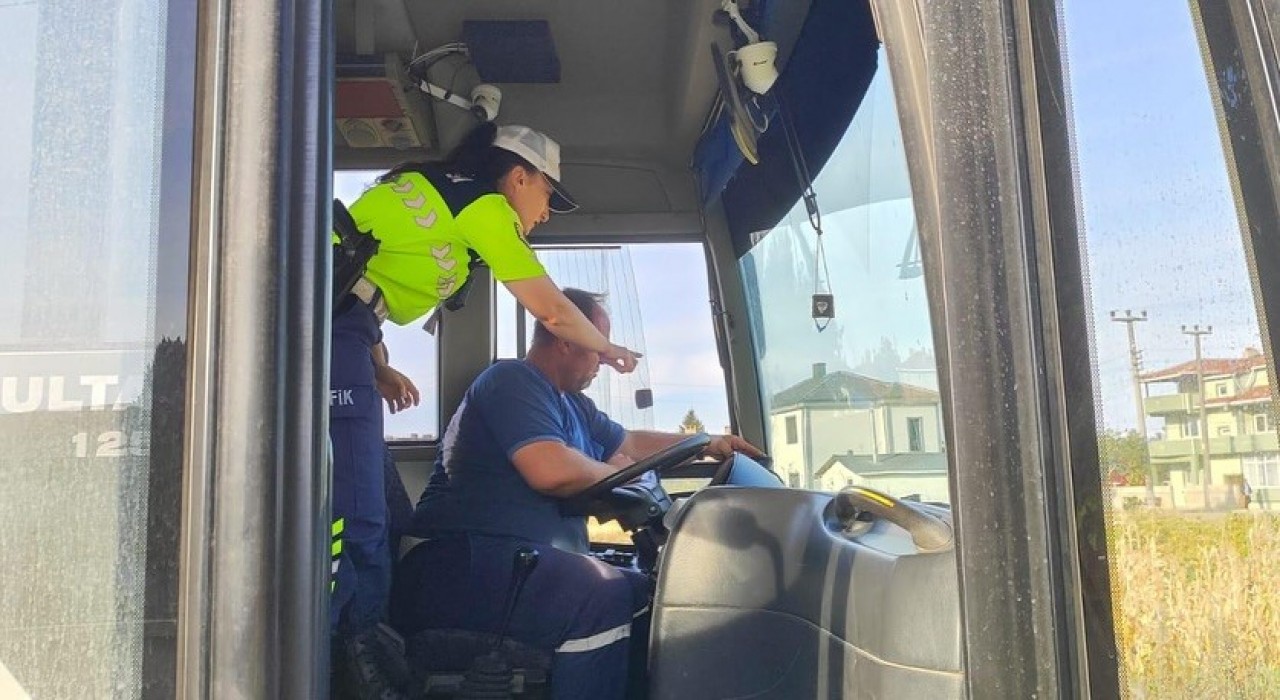 Kırklarelinde okul servisleri denetlendi