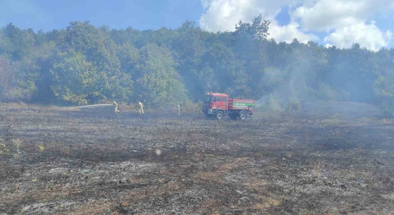 Kırklarelinde örtü yangını: 25 dekar alan zarar gördü