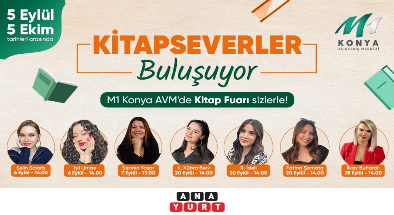 Kitapseverler M1 Konya AVMde buluşuyor