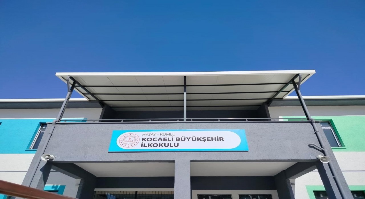 Kocaelinin Hataya yaptırdığı okul pazartesi günü açılıyor