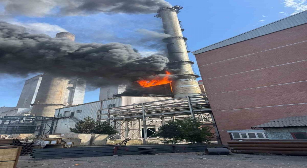 Konya Şekere bağlı Kangal Termik Santralinde yangın