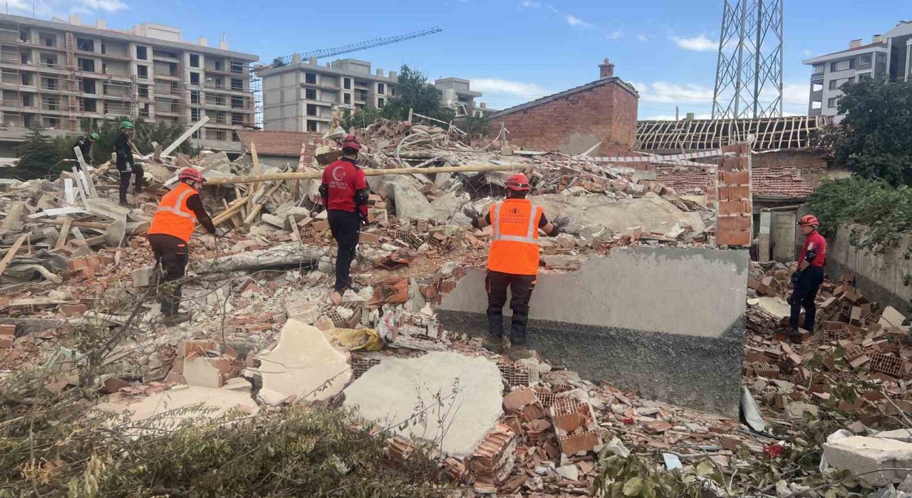 Konyada deprem tatbikatı