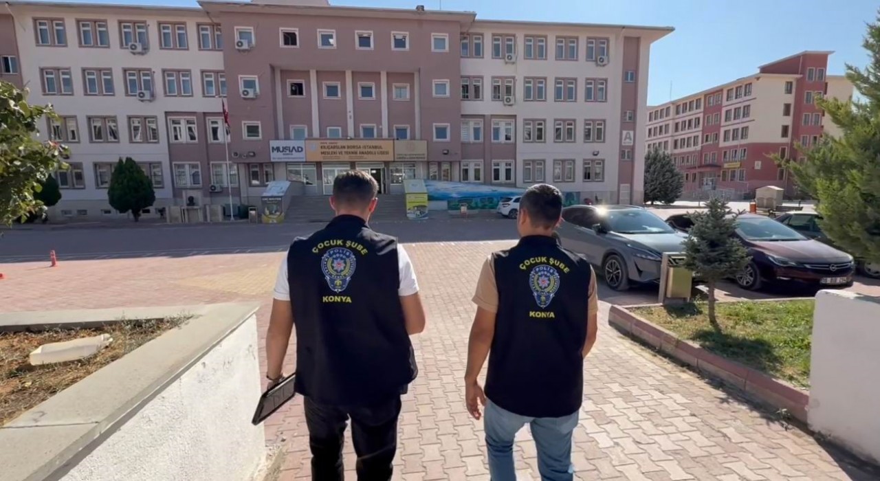 Konyada öğrencilerin güvenliği için okul kantinleri, çevreleri, park ve bahçeler denetlendi