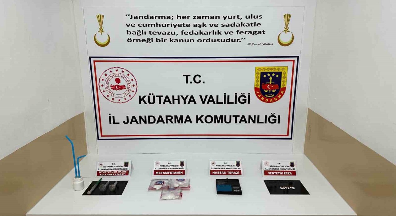 Kütahyada jandarmadan uyuşturucu operasyonu: 1 tutuklama