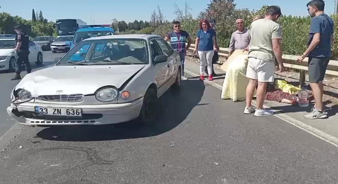 Manavgatta motosiklet ile otomobil çarpıştı: 2 yaralı