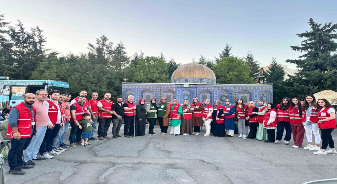 Mardinde Kızılaydan Gazze için etkinlik