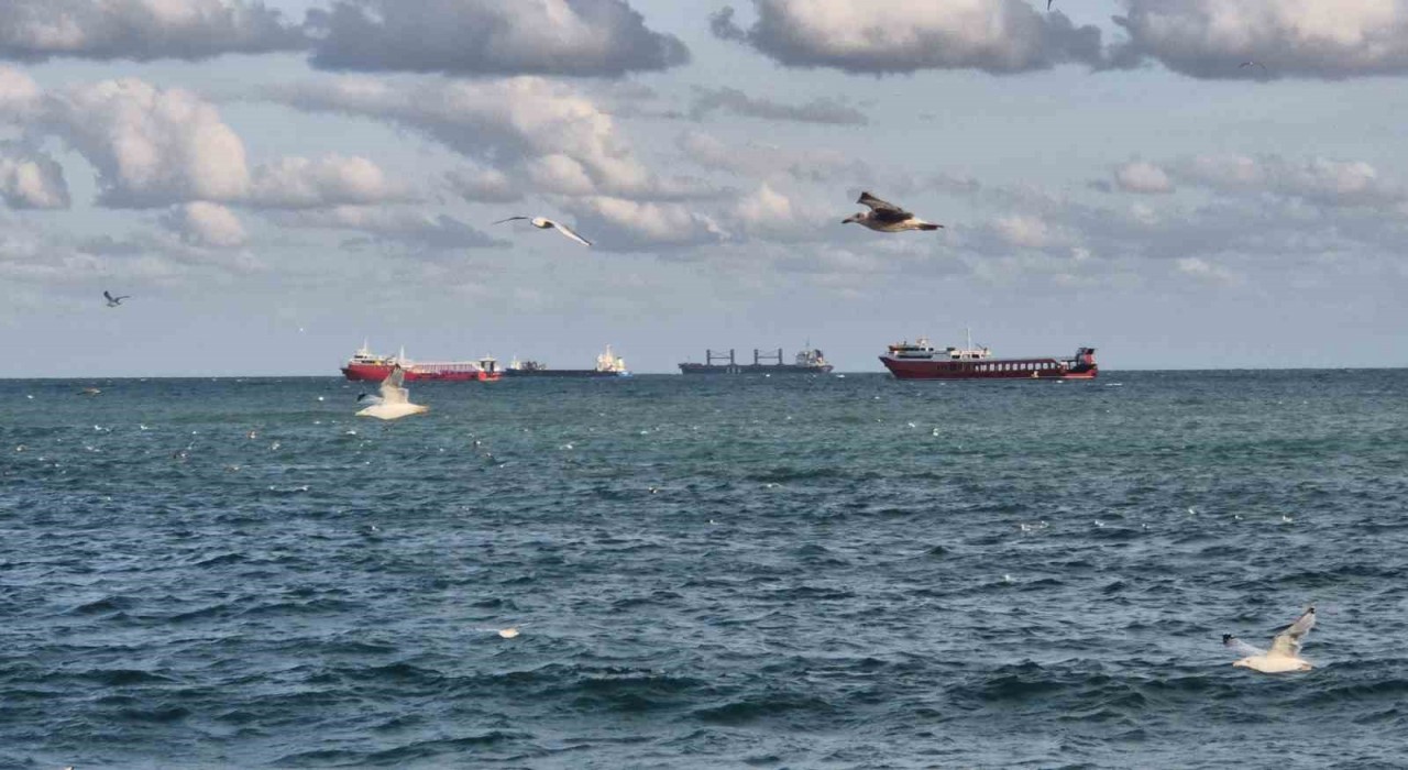 Marmara Denizinde poyraz ulaşımı olumsuz etkiledi