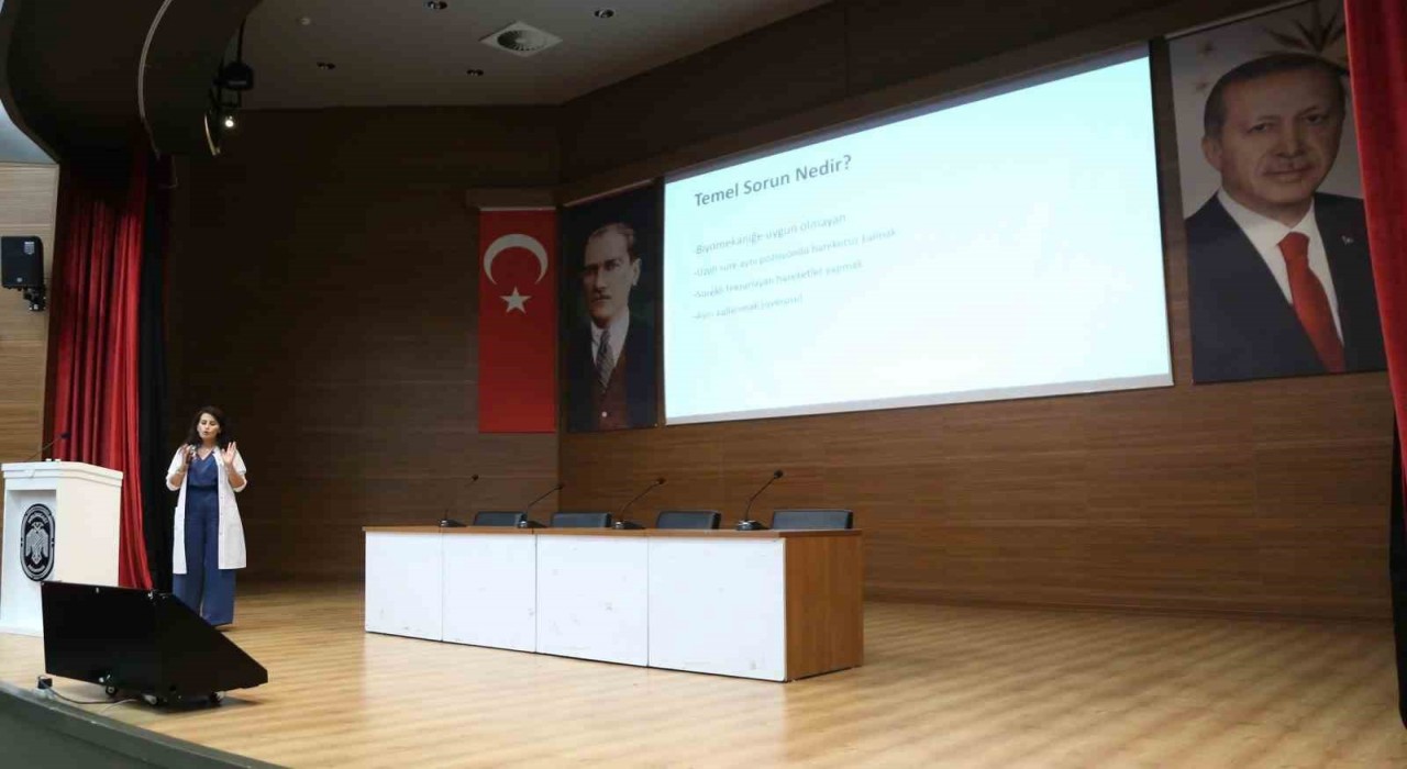 Melikgazide duruş bozuklukları ve ofis egzersizleri eğitimi verildi