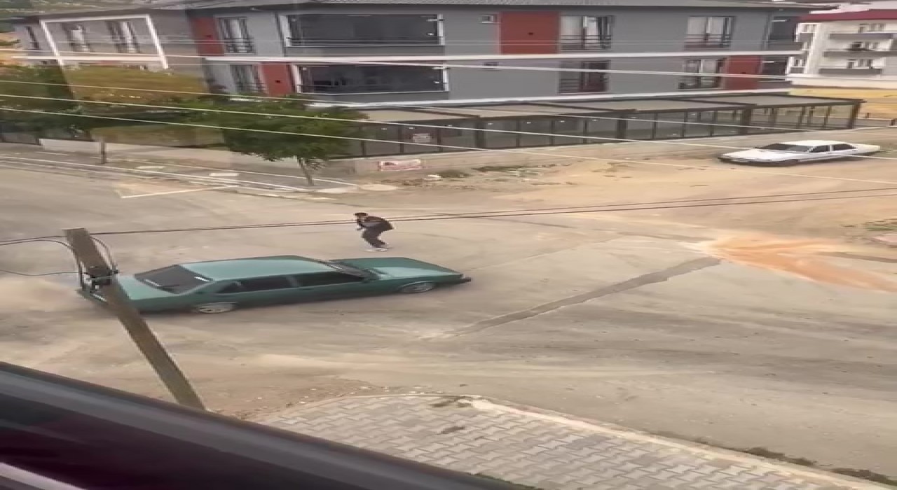 Merzifonda sokakta otomobiliyle drift atan sürücüye 46 bin TL ceza