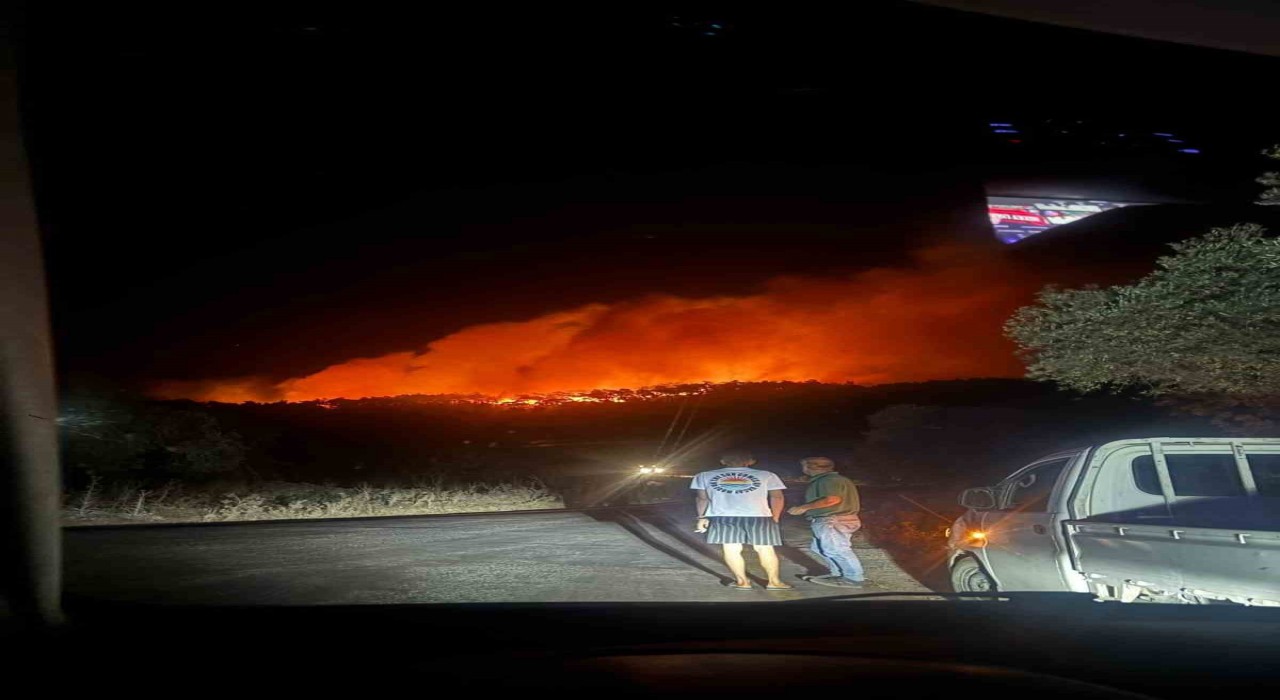 Milasta orman yangını müdahale devam ediyor