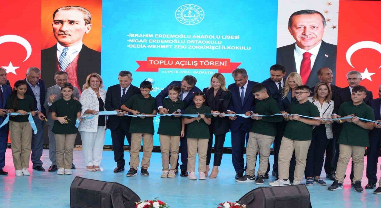 Milli Eğitim Bakanı Tekin, Gaziantepte 3 okulun açılışını yaptı
